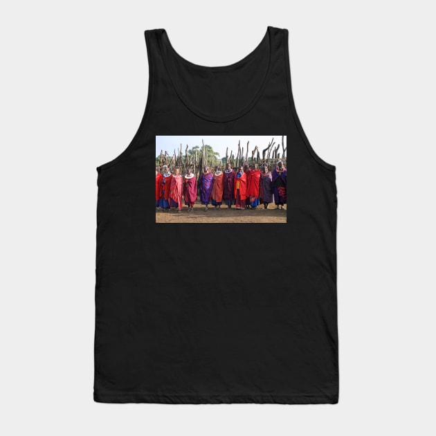 Maasai (Masai) Women of Kenya & Tanzania Tank Top by Carole-Anne